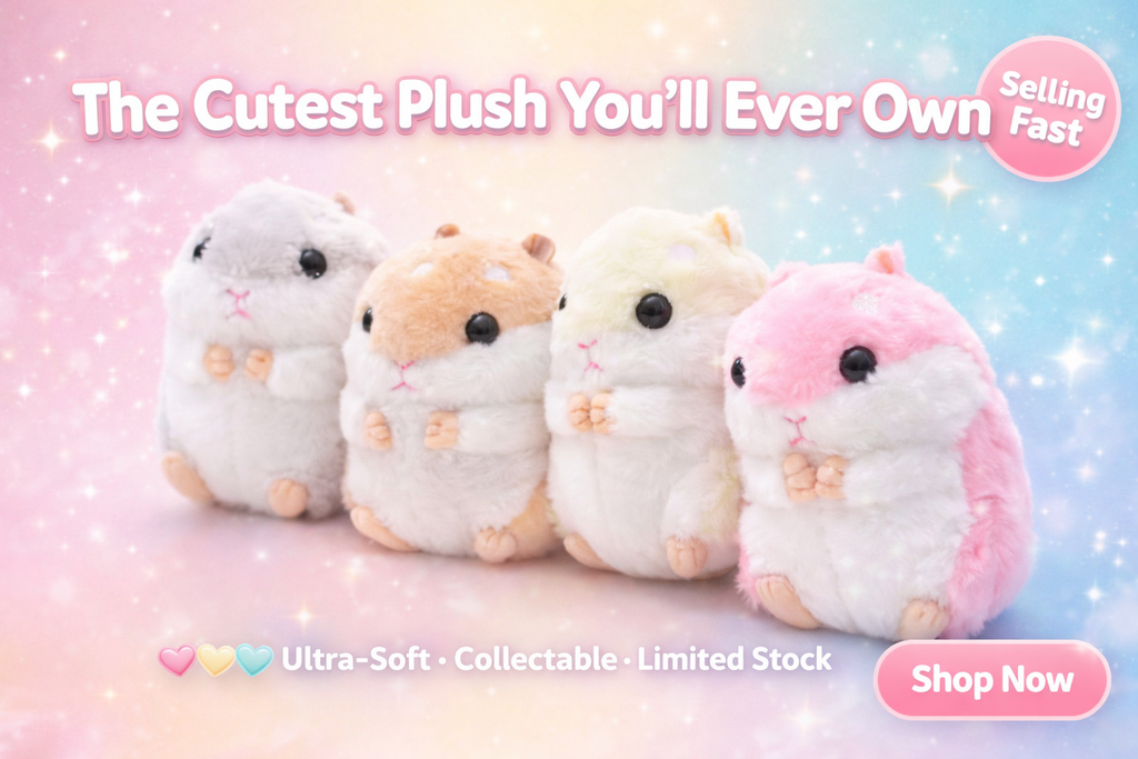 Hammy™ Plush Toy – Soft Cute Hamster Stuffed Animal